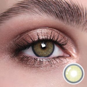 Eyemi Neala Yellow Brown Prescription Colored Contact Lenses
