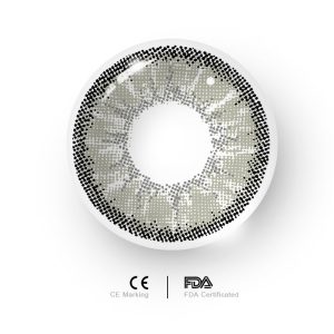 Eyemi Vika Tricolor Dolce Grey Prescription Colored Contact Lenses