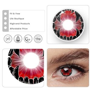 Eyemi Shadow Hound Red Cosplay Colored Contact Lenses丨1 Day