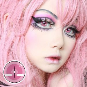 Eyemi Blind Nezuko Demon Prescription Cosplay Colored Contact Lenses