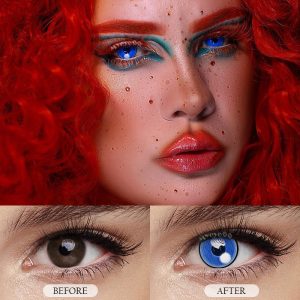 Coloredeye Blind Cloud Rim Blue Cosplay Colored Contact Lenses