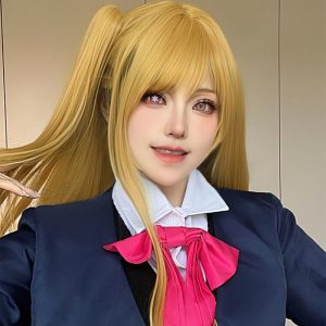 Eyemi Blind Ai Hoshino Red Cosplay Colored Contact Lenses