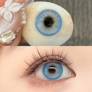 Eyemi Moss Blue Colored Contact Lenses丨1 Day