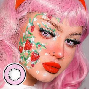 Eyemi Elements Pink Prescription Cosplay Colored Contact Lenses