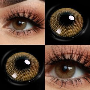 Eyemi Aurora Brown Prescription Colored Contact Lenses