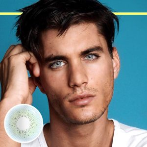 Eyemi Ocean Blue Prescription Men Colored Contact Lenses