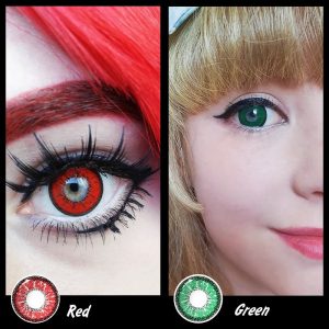 Eyemi Genshin Impact Green Prescription Cosplay Colored Contact Lenses
