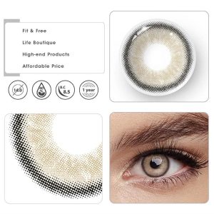 Eyemi Moonbeam II Cow Boy Brown Prescription Colored Contact Lenses