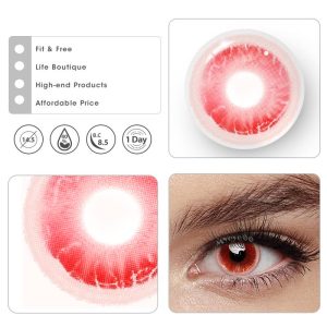 Eyemi Blood Eclipse Red Cosplay Colored Contact Lenses丨1 Day