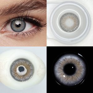 Eyemi Deepwater Zone Grey Prescription Colored Contact Lenses