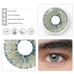 Eyemi Van Gogh Green Prescription Men Colored Contact Lenses