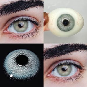 Eyemi Rome Times Green Prescription Men Colored Contact Lenses