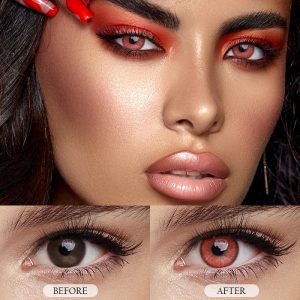 Coloredeye Magic Hour II Vika Ruby Prescription Colored Contact Lenses