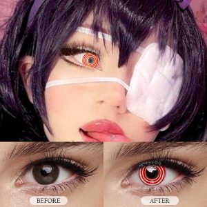 Coloredeye Swirl Red Cosplay Colored Contact Lenses
