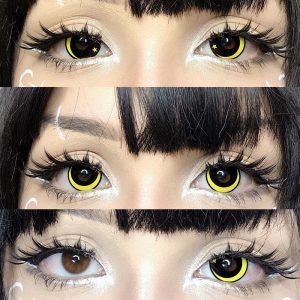 Eyemi Moon Star Yellow Cosplay Colored Contact Lenses
