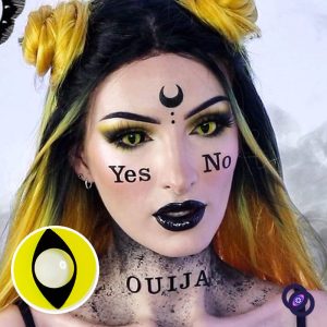 Coloredeye Yellow Cat Eyes Prescription Cosplay Colored Contact Lenses