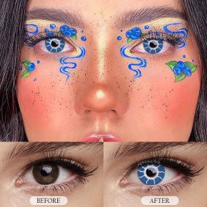 Eyemi Flash Blue Prescription Cosplay Colored Contact Lenses