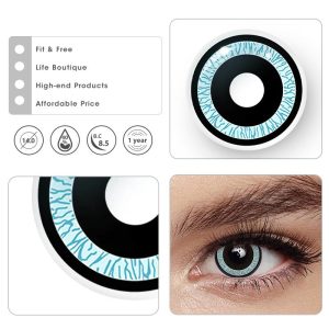 Eyemi Nebulos Blue Cosplay Colored Contact Lenses