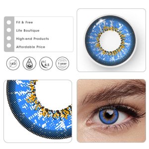 Eyemi Genshin Impact Blue Prescription Cosplay Colored Contact Lenses