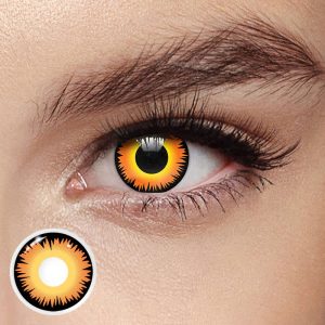 Coloredeye Wolf Eye Orange Prescription Cosplay Colored Contact Lenses