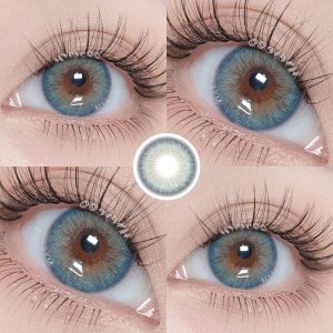 Eyemi Deepwater Zone Blue Prescription Colored Contact Lenses