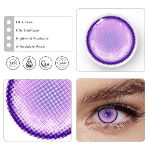 Eyemi Kochou Shinobu Violet Prescription Cosplay Colored Contact Lenses