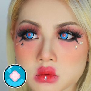 Eyemi Blind Hibana Blue Cosplay Colored Contact Lenses