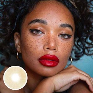 Eyemi Aurora Brown Prescription Colored Contact Lenses