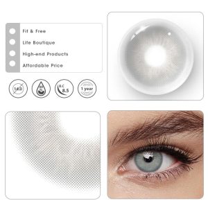 Eyemi Sin Grey Prescription Colored Contact Lenses