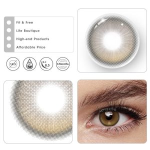 Eyemi Maple Hazel Brown Colored Contact Lenses | 6 Months
