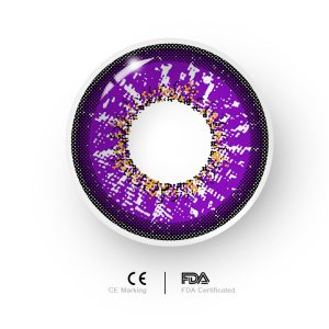 Eyemi Purple Prescription Cosplay Colored Contact Lenses