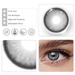 Eyemi Norko Grey Prescription Men Colored Contact Lenses