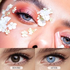 Eyemi Queen Blue Prescription Colored Contact Lenses