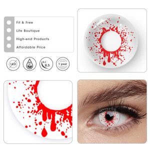 Eyemi Trauma White Prescription Cosplay Colored Contact Lenses