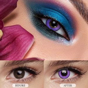 Eyemi Elements Violet Prescription Cosplay Colored Contact Lenses