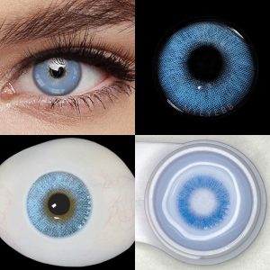 Eyemi Queen Blue Prescription Colored Contact Lenses