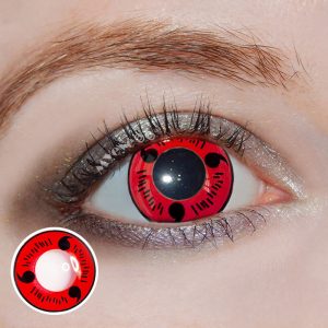 Eyemi Sharingan Magatama Red Prescription Cosplay Colored Contact Lenses