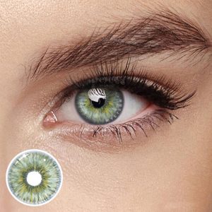Eyemi Rebirth Cosmic Green Prescription Colored Contact Lenses