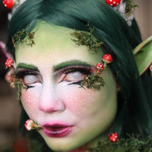 Coloredeye Blind White Mesh Cosplay Colored Contact Lenses