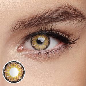 Eyemi Wild Nature Vika Orange Brown Colored Contact Lenses