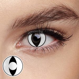 Coloredeye White Cat Eye Prescription Cosplay Colored Contact Lenses