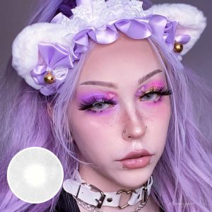 Eyemi Aurora Grey Natural Prescription Colored Contact Lenses