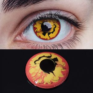Eyemi Bloom Red Prescription Cosplay Colored Contact Lenses