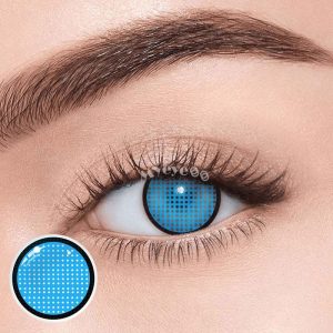 Eyemi Blind Blue Mesh Cosplay Colored Contact Lenses