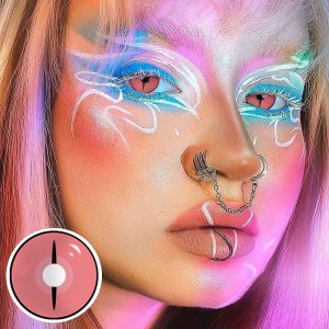 Eyemi Blind Kamado Nezuko Ghost Prescription Cosplay Colored Contact Lenses