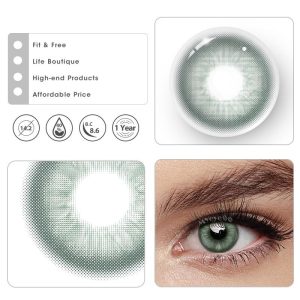 Eyemi Unspoken Mirage Green Prescription Colored Contact Lenses