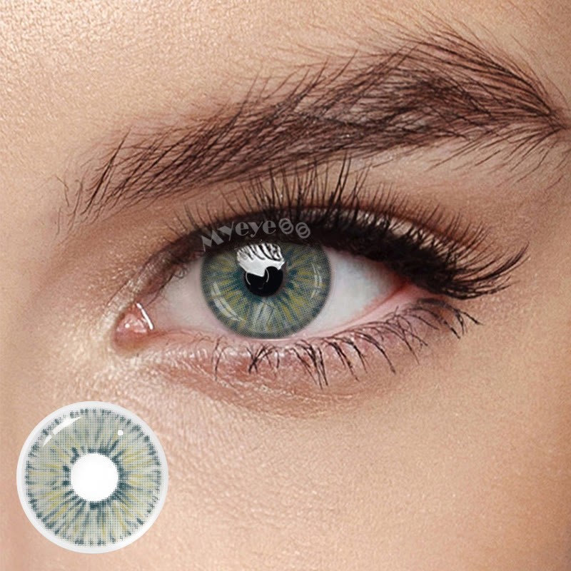 Eyemi Van Gogh Green Prescription Colored Contact Lenses