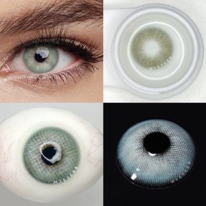 Eyemi Rome Times Green Prescription Colored Contact Lenses