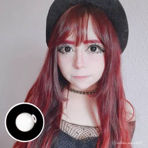 Coloredeye Black Block Prescription Cosplay Colored Contact Lenses