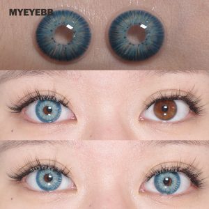 Eyemi New York III Blue Prescription Colored Contact Lenses